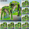 Bluejose Fishing Light Green Camo Scale Custom Name & Team Name 3D Shirts (12 Breeds)