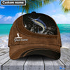 BlueJose Custom Name Blue Marlin Fishing Happiness Cap