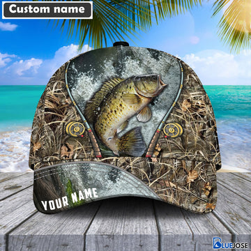 BlueJose Custom Name Crappie Fishing Rod Cap