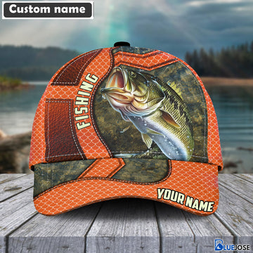 BlueJose Bass Personalized Fishing Classic Cap