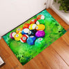 BlueJose Billiards Watercolor Art Doormat