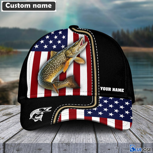 BlueJose Pike Personalized Fishing Classic Cap