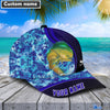 BlueJose Blue Patchy Mahi Mahi Fishing Personalized Cap