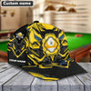 BlueJose Billiards Yellow 9-Ball Personalized Name Cap