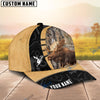 BlueJose Moose Hunting Black & Yellow Personalized Cap