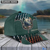 BlueJose Green Fresh Water Personalized Fishing Classic Cap