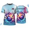 BlueJoses Bowling Paint Boom Customized Name, Team Name 3D Shirt