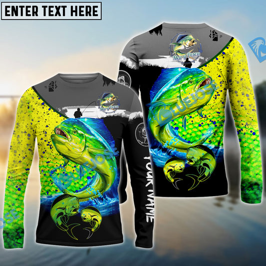 BlueJose Mahi Mahi Fishing Customize Name 3D Shirts For Carolina Ruiz