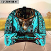 BlueJose Deer Hunting The Best Of Flag Multicolor Option Personalized Name 3D Cap