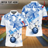 BlueJoses Bowling And Pins Triangle Art Customized Name 3D Shirt (6 Colors)