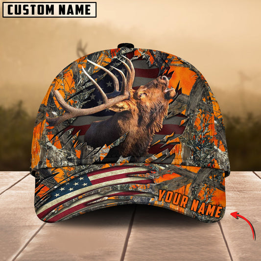 BlueJose Premium Elk Hunting Personalized Cap