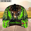 BlueJose Deer Hunting The Best Of Flag Multicolor Option Personalized Name 3D Cap