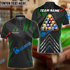 BlueJose Billiards Ball 8 Pro Tournament 2 Personalized Name, Team Name Unisex Shirt ( 6 Colors )