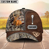 BlueJose Cross America Hunting Deer Zipper Leather Pattern Multicolor Personalized Cap