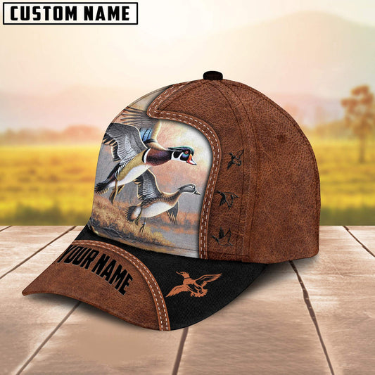 BlueJose Duck Hunting Black N Brown Personalized Cap