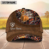 BlueJose Cross America Hunting Deer Leather Pattern Multicolor Personalized Cap