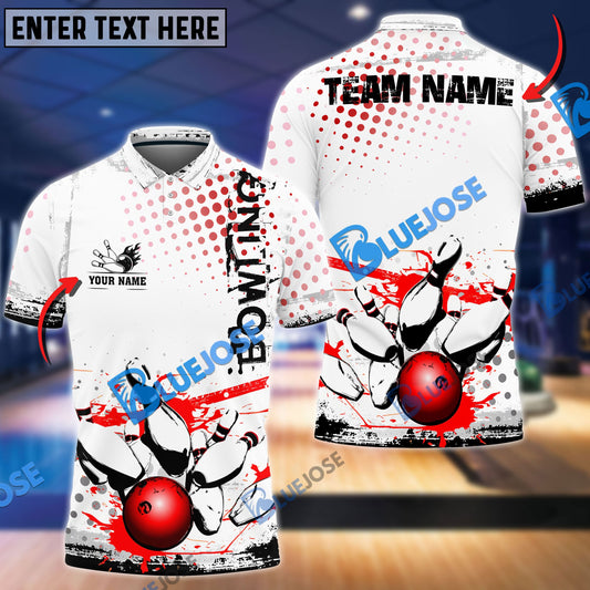 BlueJose Bowling And Pins Back To The Time Customized Name 3D Shirt (4 Colors)