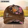 BlueJose Cross America Hunting Deer Leather Pattern Multicolor Personalized Cap