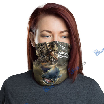 BlueJose Catfish Fishing Nature Neck Gaiter