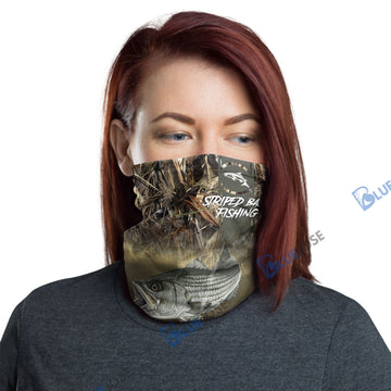 BlueJose Striped Bass Fishing Nature Neck Gaiter