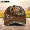 BlueJose Cross America Hunting Deer Leather Pattern Multicolor Personalized Cap