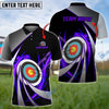 BlueJoses Flame Archery Tornado Pattern Customized Name 3D Shirt (4 Colors)