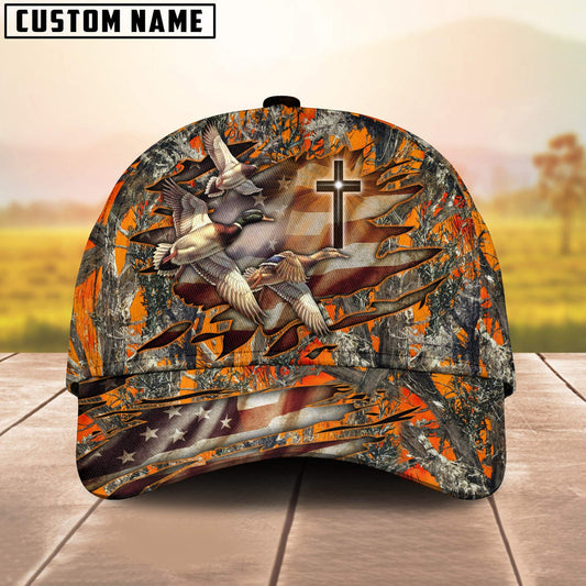 BlueJose Cross And Duck Hunting Personalized Cap