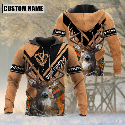 BlueJose Customized Name Premium Unique Cracked Deer Hunting 3D Shirt