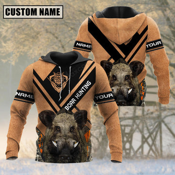 BlueJose Customized Name Premium Unique Cracked Boar Hunting 3D Shirt