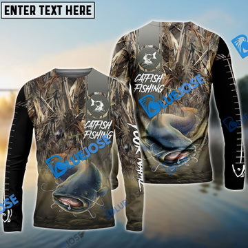 BlueJose Customize Name Catfish Fishing Nature 3D Shirts