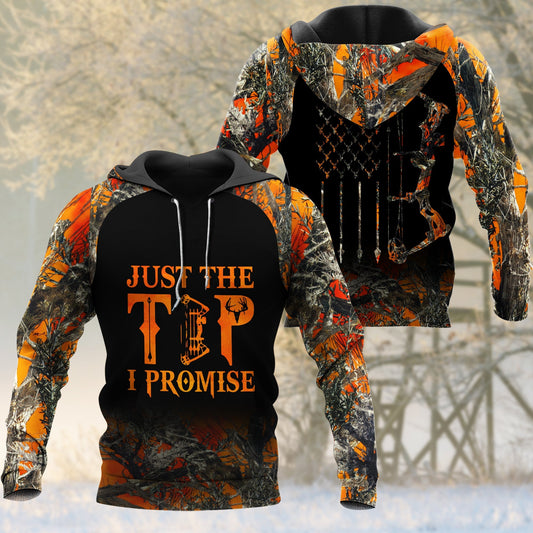 BlueJose BowHunting Just The Tip I Promise Orange Camouflage Hunting Apparels