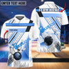 BlueJoses Bowling And Pins Lines Pattern Customized Name 3D Shirt ( 6 Colors)