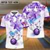 BlueJoses Bowling And Pins Triangle Art Customized Name 3D Shirt (6 Colors)