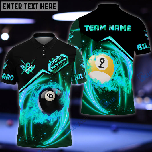 BlueJose Rock Strike Billiard Personalized Name, Team Name Unisex Shirt