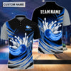 BlueJoses Tornado Bowling And Pins Personalized Name Team Name 3D Shirt