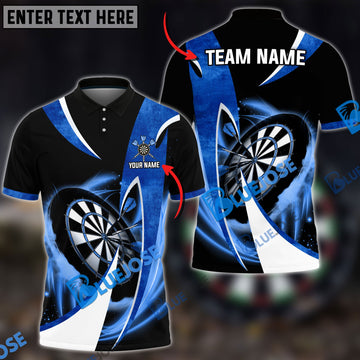 BlueJose Darts Wind Blade Personalized Name, Team Name 3D Shirt (4 Colors)