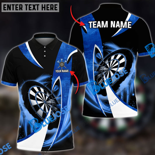 BlueJose Darts Wind Blade Personalized Name, Team Name Shirt (4 Colors)