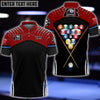 BlueJose Billiards Zim's Rack Black & Red Personalized Shirt For Michael