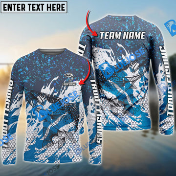 Bluejose Trout Fishing Bluefin Sport Custom Name & Team Name 3D Shirts