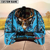 BlueJose Deer Hunting The Best Of Flag Multicolor Option Personalized Name 3D Cap