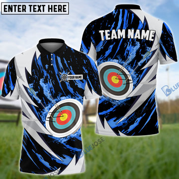 BlueJoses Personalized Name Thunder Dot Archery Multicolor 3D Shirt