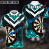 BlueJose Darts Fire Thunder Arrow Pattern Personalized Name, Team Name 3D Shirt (6 Colors)