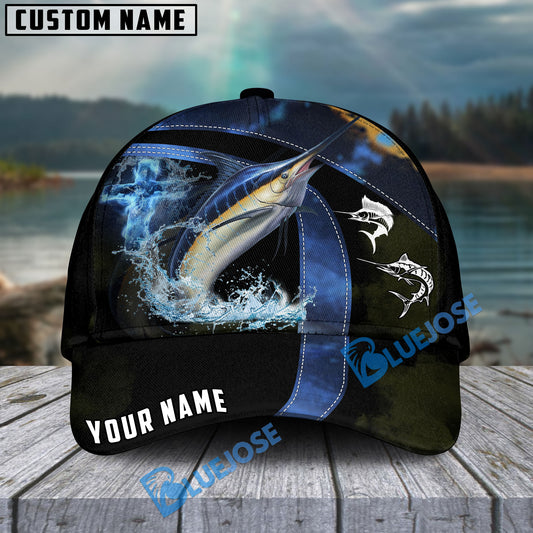 Bluejose Marlin Fishing Skinfish Texure Pattern Personalized Cap