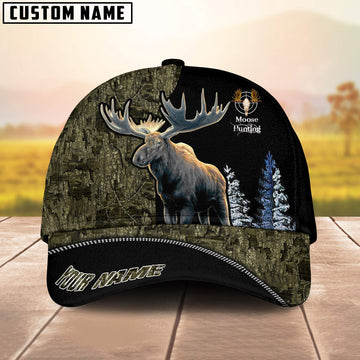 BlueJose Loralle Moose Hunting Personalized Cap