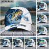 BlueJose Fishing Blue Lava Classic Fin Personalized Cap (11 Breeds)