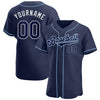 BlueJose Custom Navy Navy-Powder Blue Authentic Baseball Jersey
