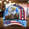 BlueJose Premium Usa Eagle Patriotic 3D Cap United States Sky Hat Personalized