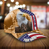 BlueJose Premium Usa Eagle Patriotic 3D Cap United States Sky Hat Personalized