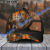 BlueJose Hunting Deer Cross Leather Black And Brown Pattern Multicolor Personalized Cap