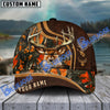 BlueJose Hunting Deer Dark Brown Camo Pattern Multicolor Personalized Cap